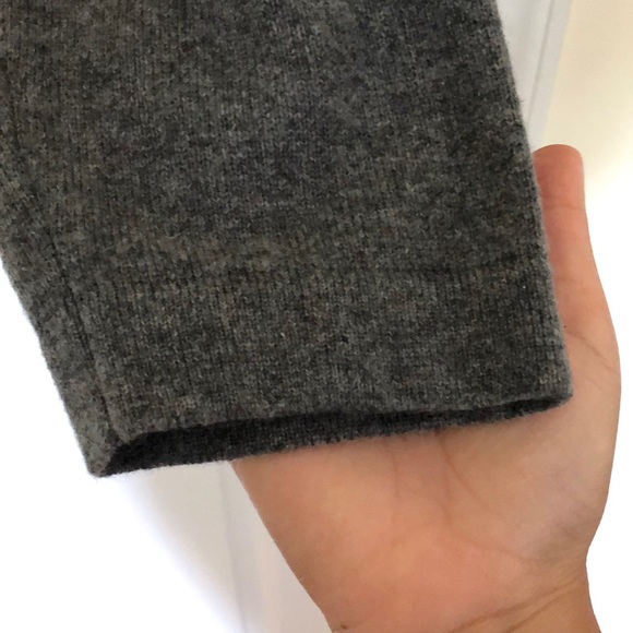 100% CASHMERE gray sweater L - Picture 4 of 4